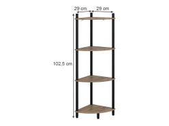 Estante de esquina oro power roble/antracita 29x29x102.5 bivio