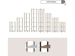 Estante de esquina oro power roble/antracita 30x30x133 bivio