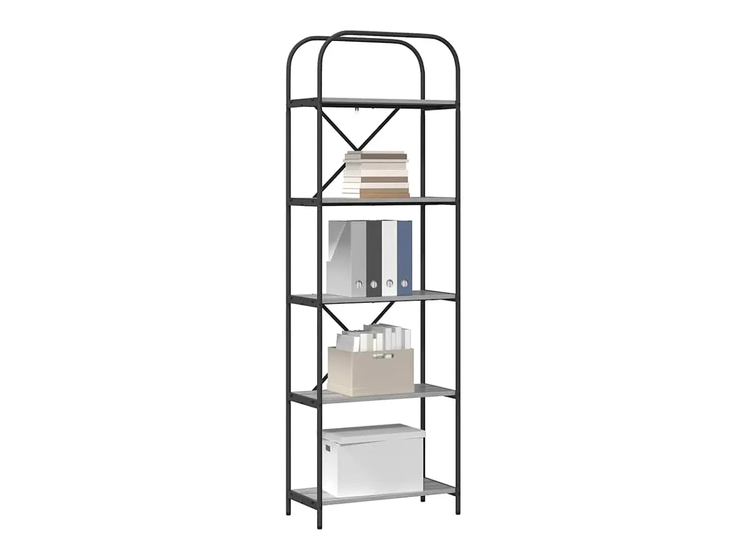 Estante de libros Gris sonoma 60 x 30 x 183 cm
