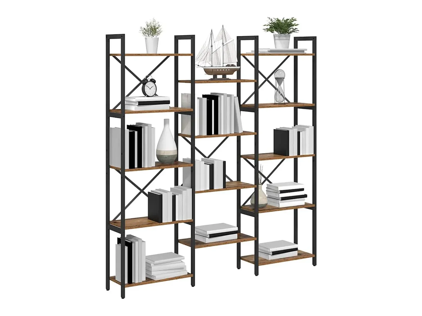 Estante de libros Madera vieja 156 x 25 x 167.5 cm