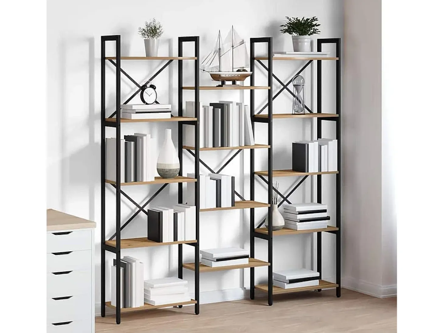 Estante de libros Roble artisan 156 x 25 x 167.5 cm
