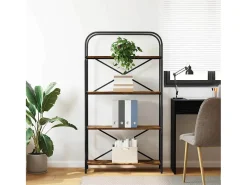 Estante de libros Roble ahumado 80 x 30 x 146 cm