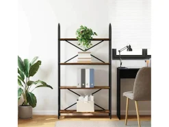 Estante de libros Roble ahumado 80 x 30 x 146 cm