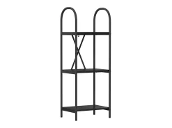Estante de libros Roble negro 40 x 30 x 109 cm