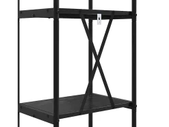 Estante de libros Roble negro 40 x 30 x 109 cm