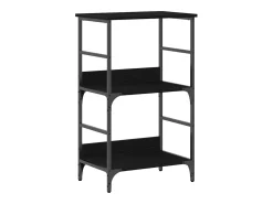 Estante de libros Roble negro 50x33x188.5cm