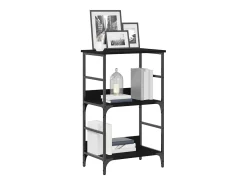 Estante de libros Roble negro 50x33x188.5cm