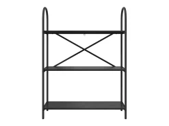 Estante de libros Roble negro 80 x 30 x 109 cm