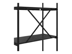 Estante de libros Roble negro 80 x 30 x 109 cm