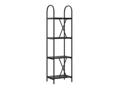 Estante de libros Roble negro 40 x 30 x 146 cm