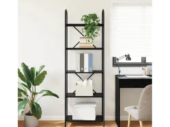 Estante de libros Roble negro 60 x 30 x 183 cm