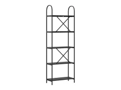 Estante de libros Roble negro 60 x 30 x 183 cm