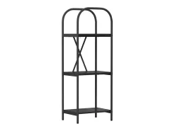 Estante de libros Roble negro 40 x 30 x 109 cm