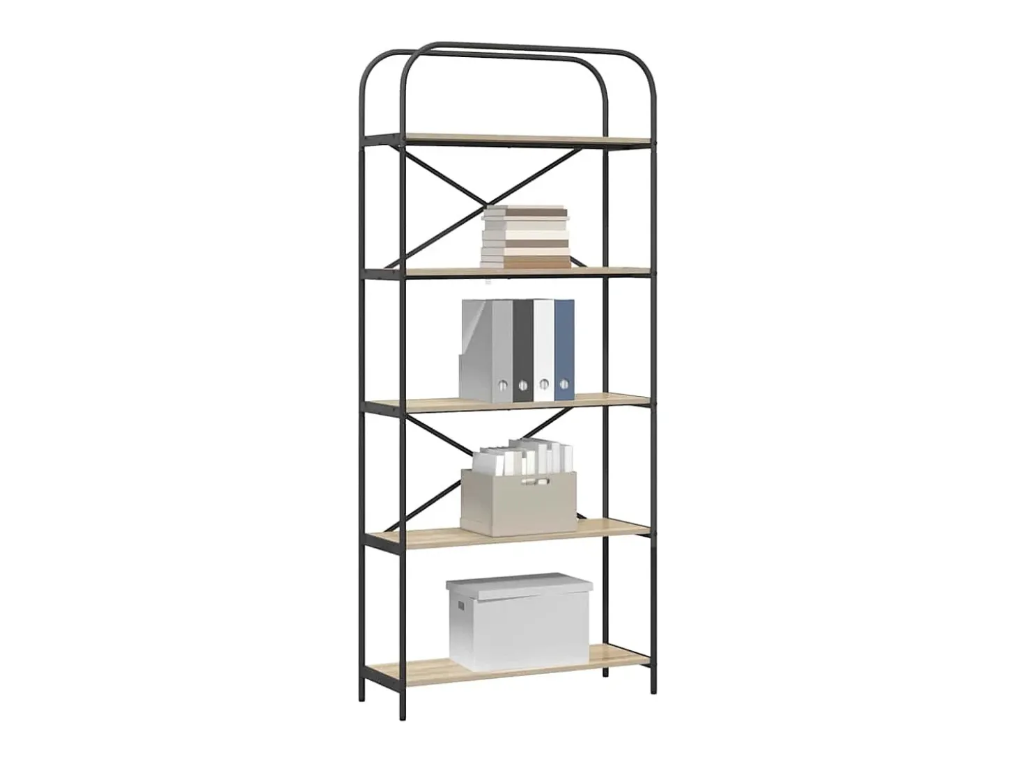 Estante de libros Roble Sonoma 80 x 30 x 183 cm
