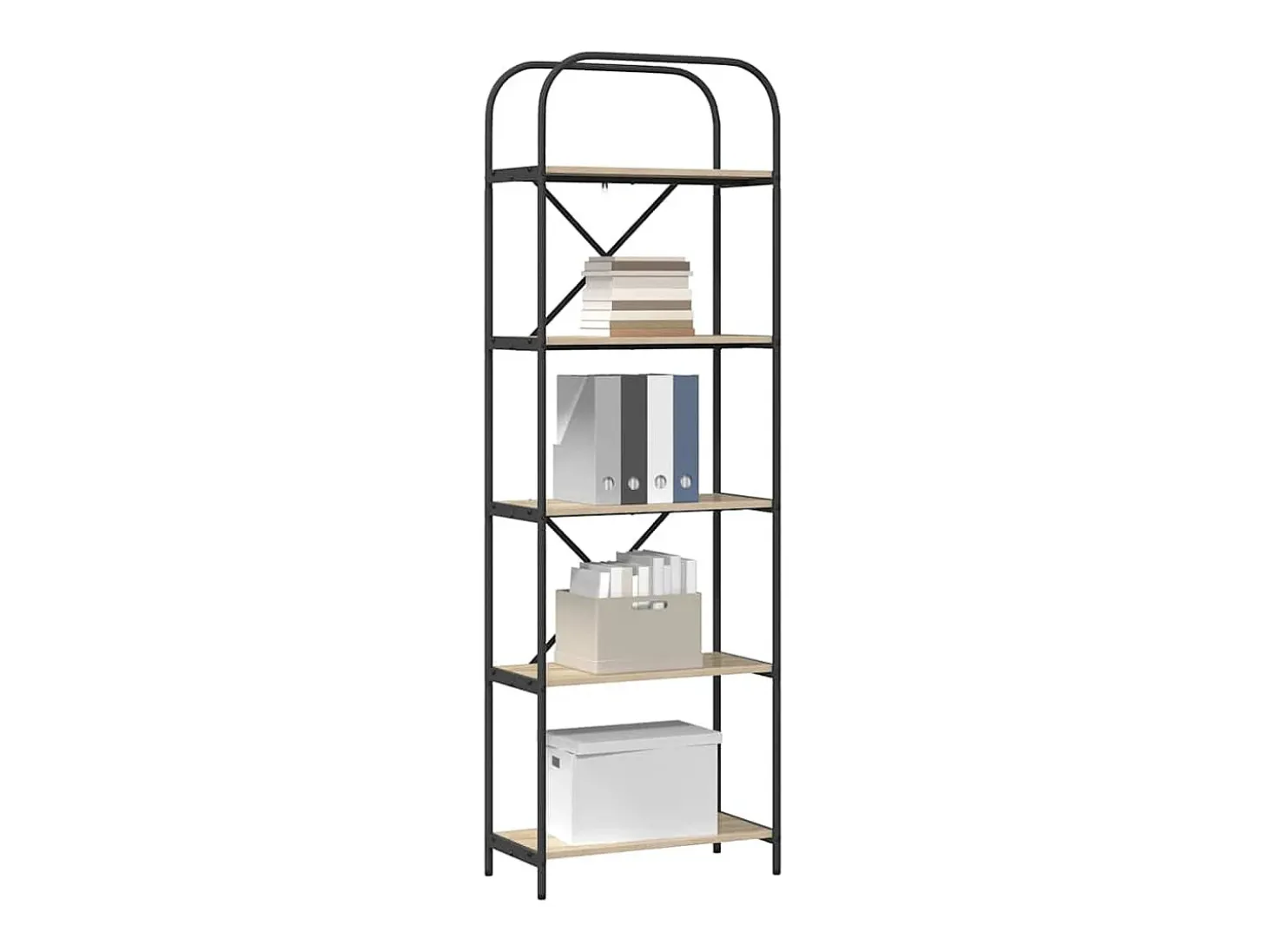 Estante de libros Roble Sonoma 60 x 30 x 183 cm
