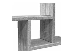 Estante de pared 2 uds madera ingeniería gris Sonoma 38x12x38cm