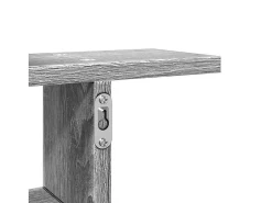 Estante de pared 2 uds madera ingeniería gris Sonoma 38x12x38cm