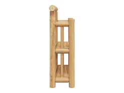 Estante de pared con balda marrón 40 x 13 x 44 cm Bambú