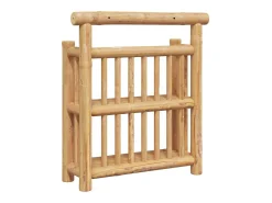 Estante de pared con balda marrón 40 x 13 x 44 cm Bambú