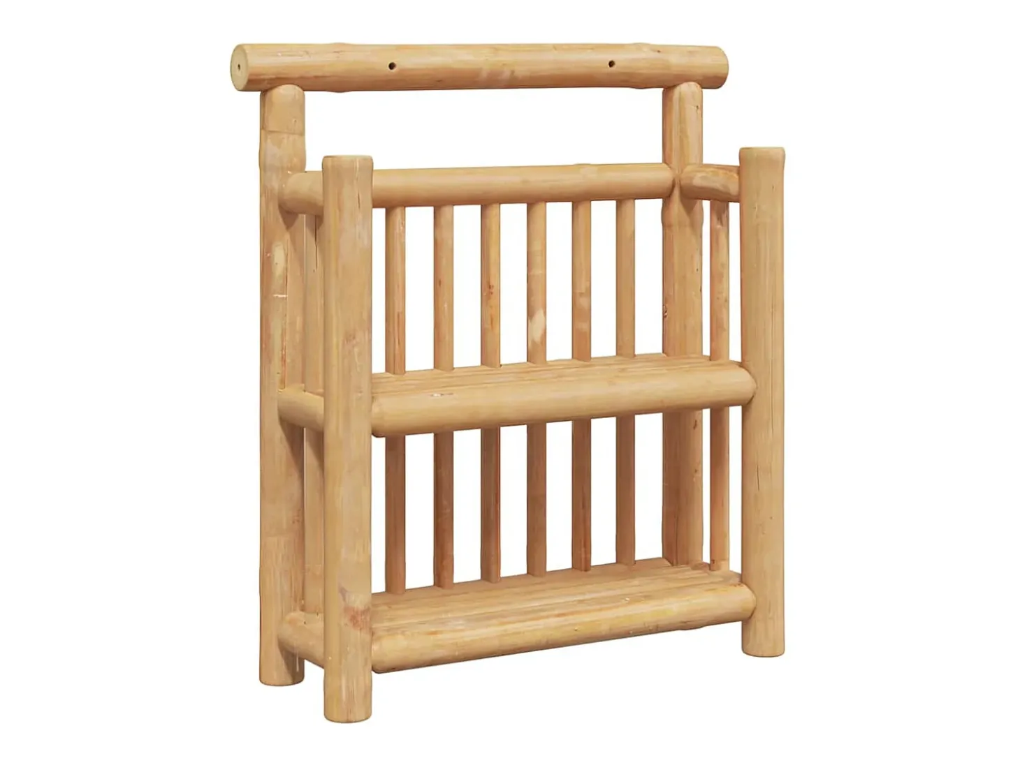 Estante de pared con balda marrón 40 x 13 x 44 cm Bambú