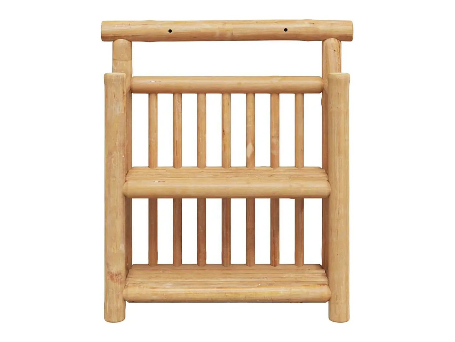 Estante de pared con balda marrón 40 x 13 x 44 cm Bambú