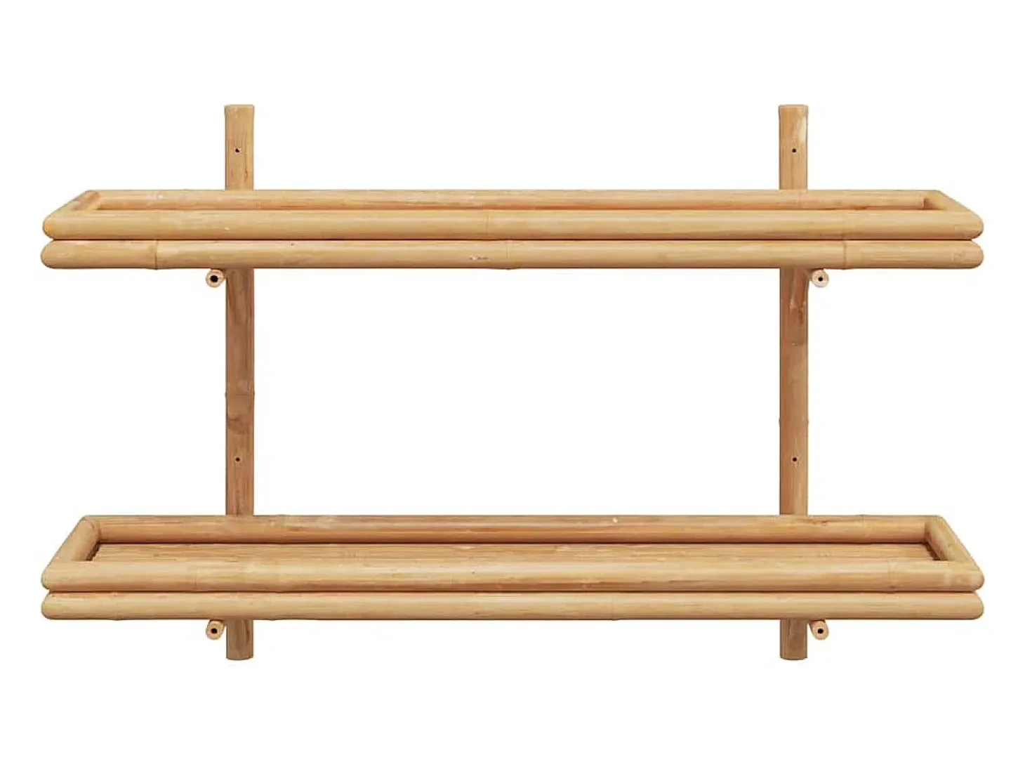 Estante de pared con balda marrón 100 x 26 x 60 cm Bambú