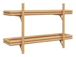 Estante de pared con balda marrón 100 x 26 x 60 cm Bambú