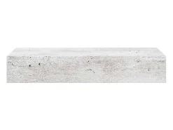 Estante de pared con cajón de hormigón gris 60x23,5x10 cm MDF