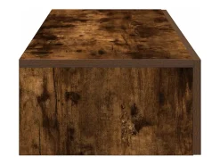 Estante de pared con cajones de madera de ingeniería de roble ahumado