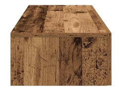 Estante de pared con cajones de madera vieja de ingeniería de madera