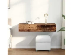 Estante de pared con cajones de madera vieja de ingeniería de madera