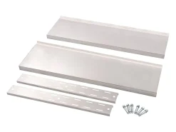 Estante de pared de 2 niveles Acero inoxidable 100x30 cm