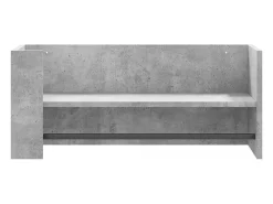 Estante de pared de hormigón gris 70,5x35x30,5 cm madera de ingeniería