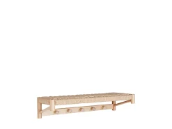 Estante de pared de álamo 78 x 31 cm