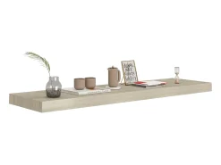 Estante de pared de pared MDF roble 90x23,5x3,8 cm ES56692