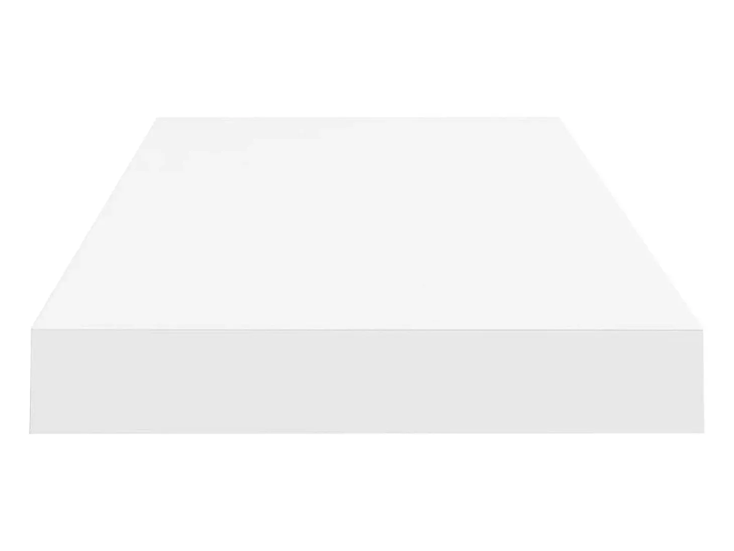 Estante de pared de pared MDF blanco 60x23,5x3,8 cm ES79713