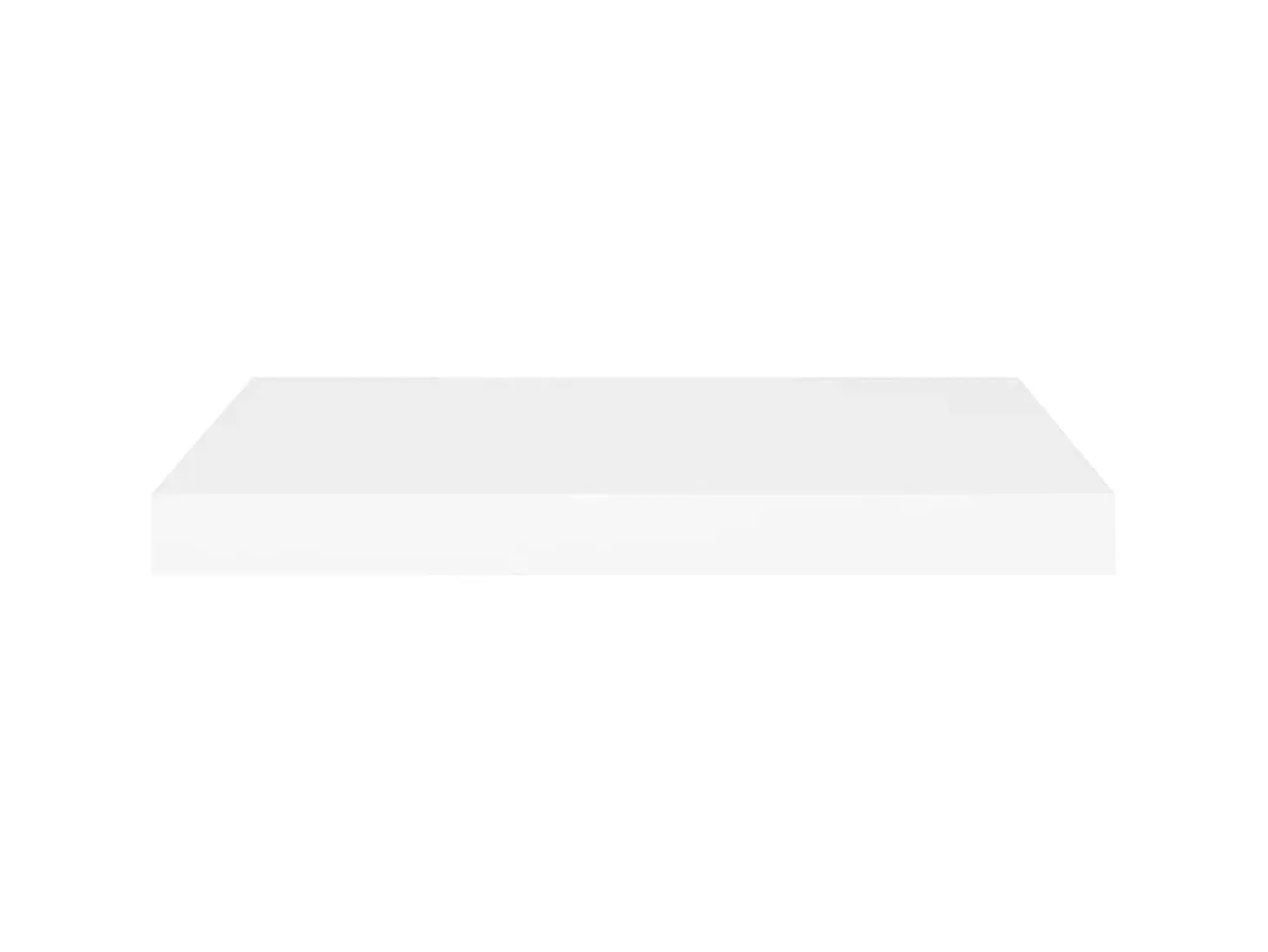 Estante de pared de pared MDF blanco 60x23,5x3,8 cm ES79713