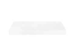 Estante de pared de pared blanco brillante MDF 50x23x3,8 cm ES27637
