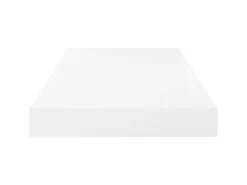 Estante de pared de pared blanco brillante MDF 50x23x3,8 cm ES27637