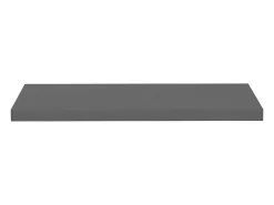Estante de pared de pared MDF gris brillo 80x23,5x3,8 cm ES19995