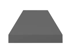 Estante de pared de pared MDF gris brillo 80x23,5x3,8 cm ES19995