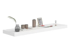 Estante de pared de pared MDF blanco 90x23,5x3,8 cm ES58991