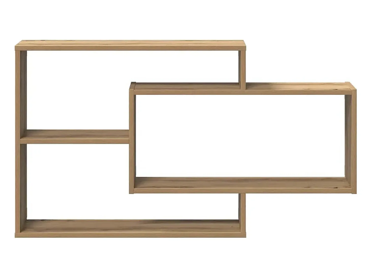 Estante de pared de roble hecho a mano 104x20x58,5 cm madera de ingeniería