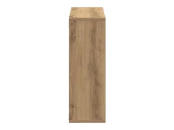 Estante de pared de roble hecho a mano 104x20x58,5 cm madera de ingeniería