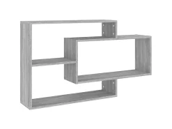 Estante de pared madera ingeniería gris Sonoma 104x20x58,5 cm ES57927
