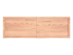 Estante de pared marrón claro en madera maciza de roble tratado