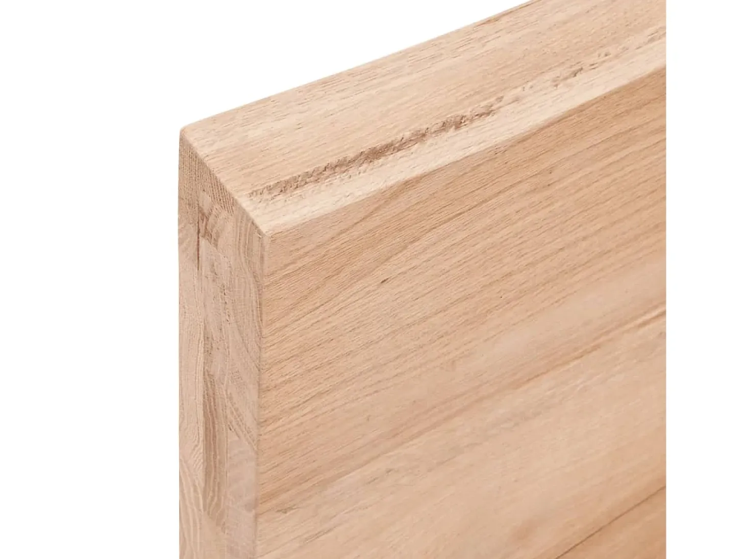 Estante de pared marrón claro en madera maciza de roble tratado