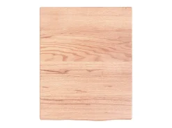 Estante de pared marrón claro 40x50x2 cm madera maciza de roble tratado