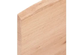 Estante de pared marrón claro 40x20x2 cm madera maciza de roble tratado