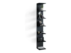 Estante de pared negro 30x28x190 paolo